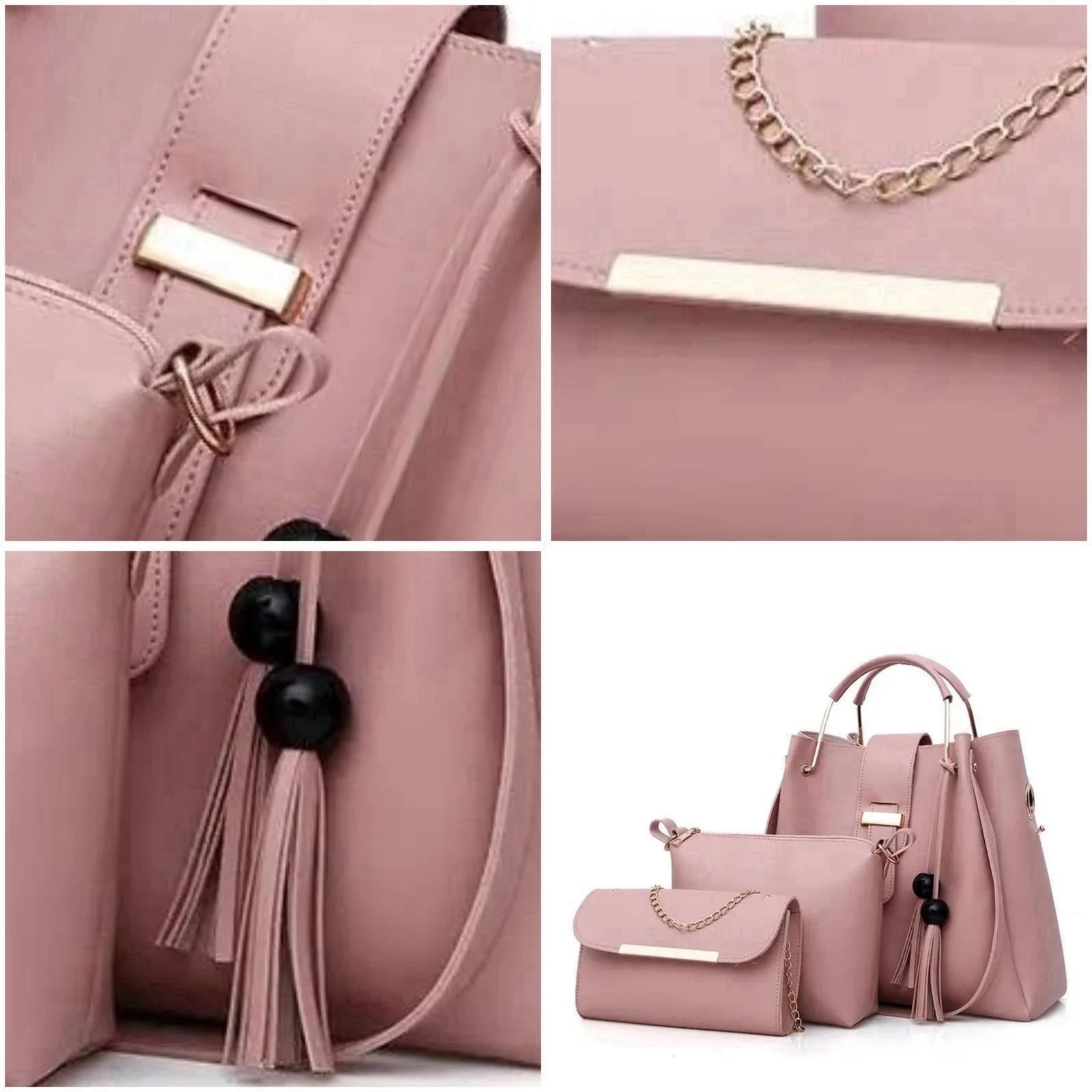 Elegant 3 Piece Women's Handbag Set