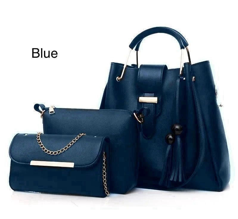 Elegant 3 Piece Women's Handbag Set