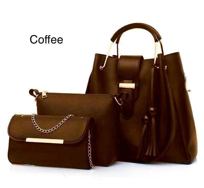 Elegant 3 Piece Women's Handbag Set
