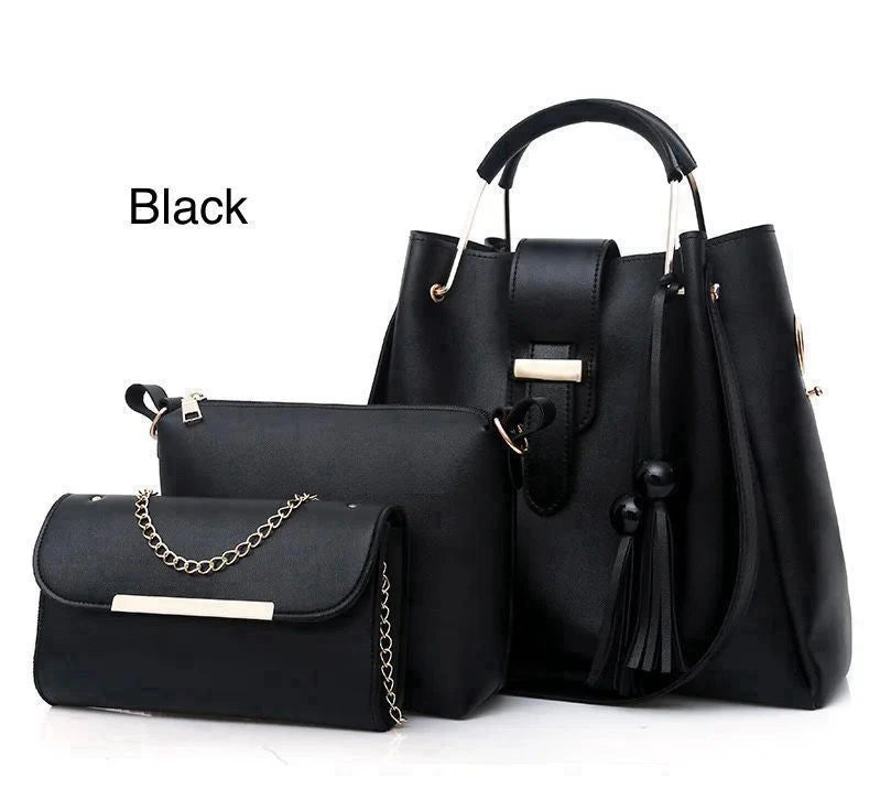 Elegant 3 Piece Women's Handbag Set