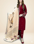 Chiffon Embroidered Suit