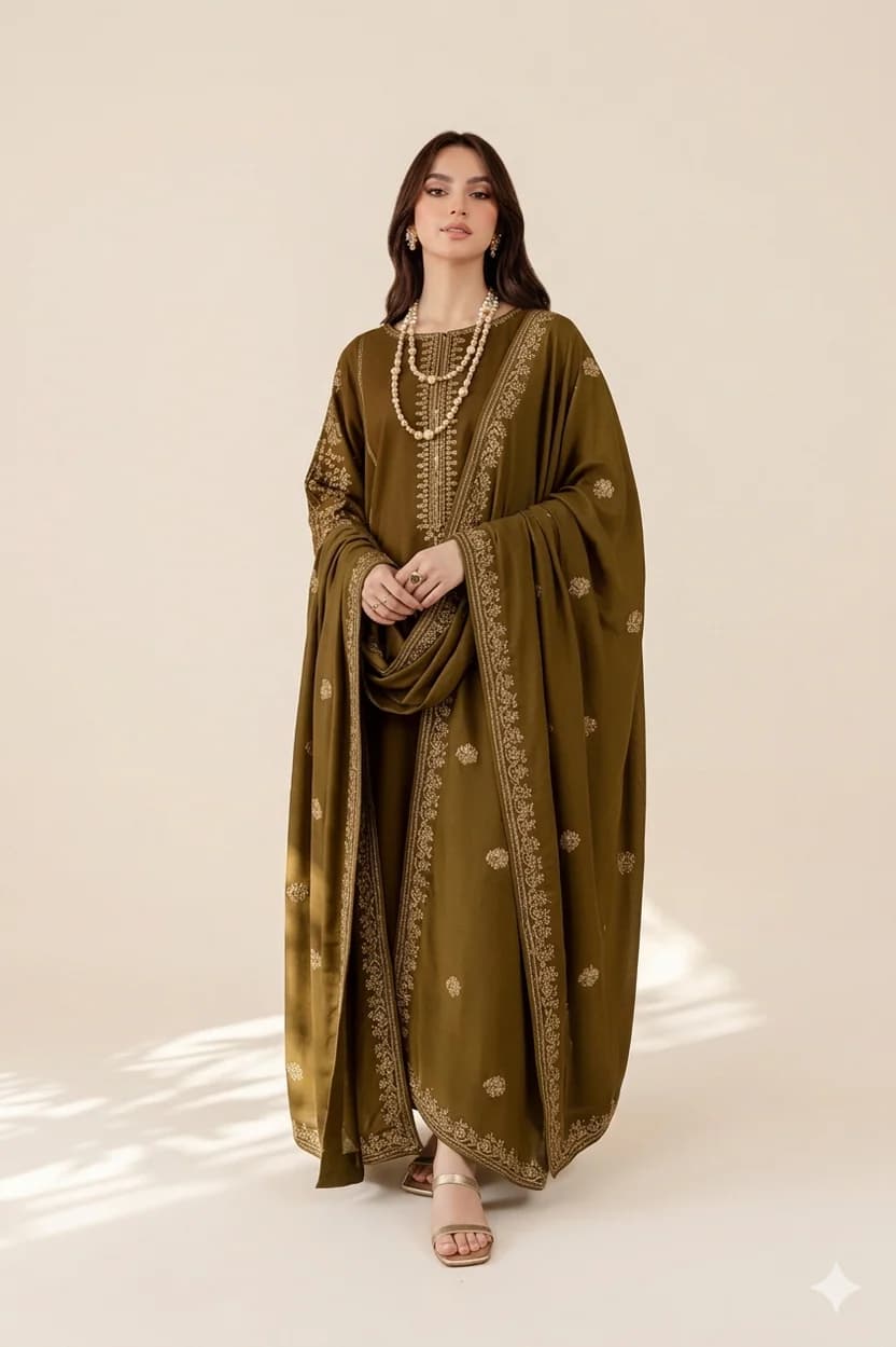 Embroidered Lawn Suit