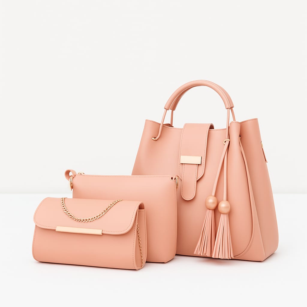 Elegant 3 Piece Women's Handbag Set