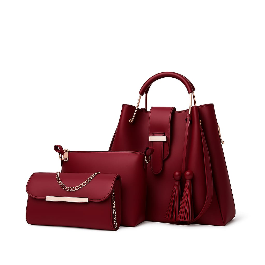 Elegant 3 Piece Women's Handbag Set