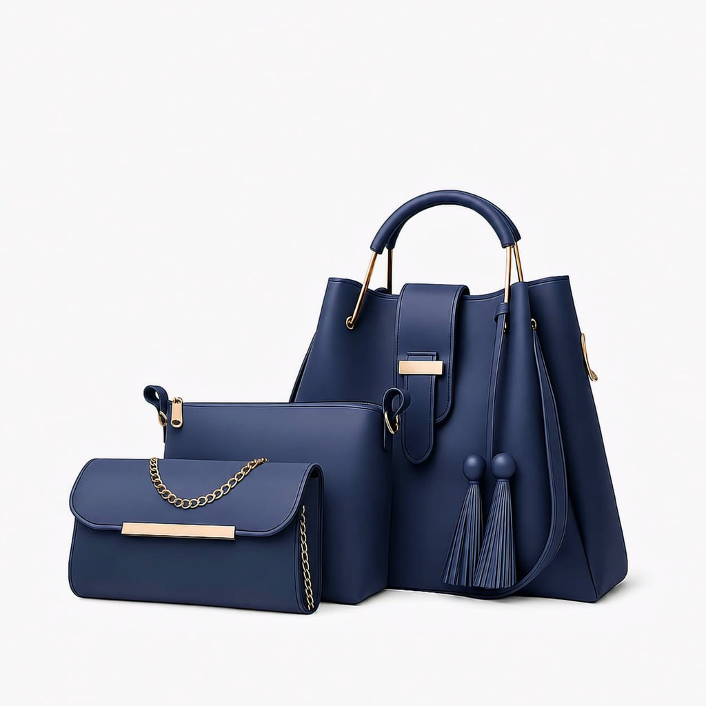 Elegant 3 Piece Women's Handbag Set